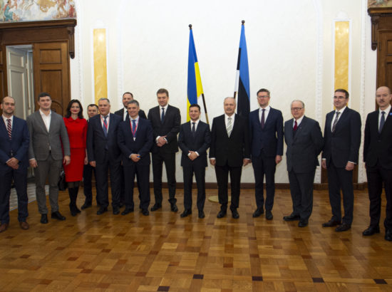 Ukraina president Volodõmõr Zelenskõi külastas Riigikogu.