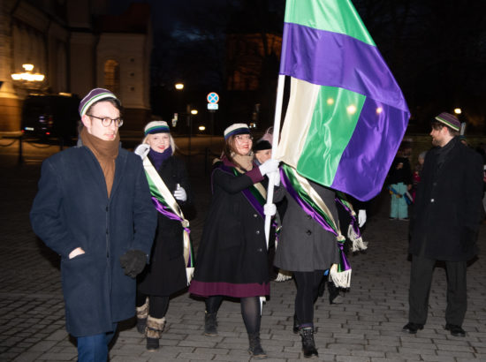 Eesti vabariigi 102. aastapäeva lipuheiskamise tseremoonia, liputoimkonnad