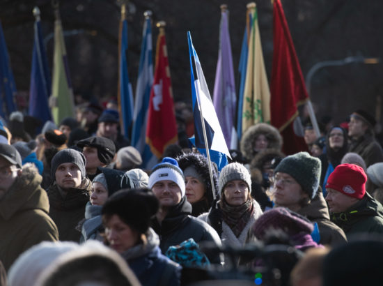 Eesti vabariigi 102. aastapäeva lipuheiskamise tseremoonia, liputoimkonnad