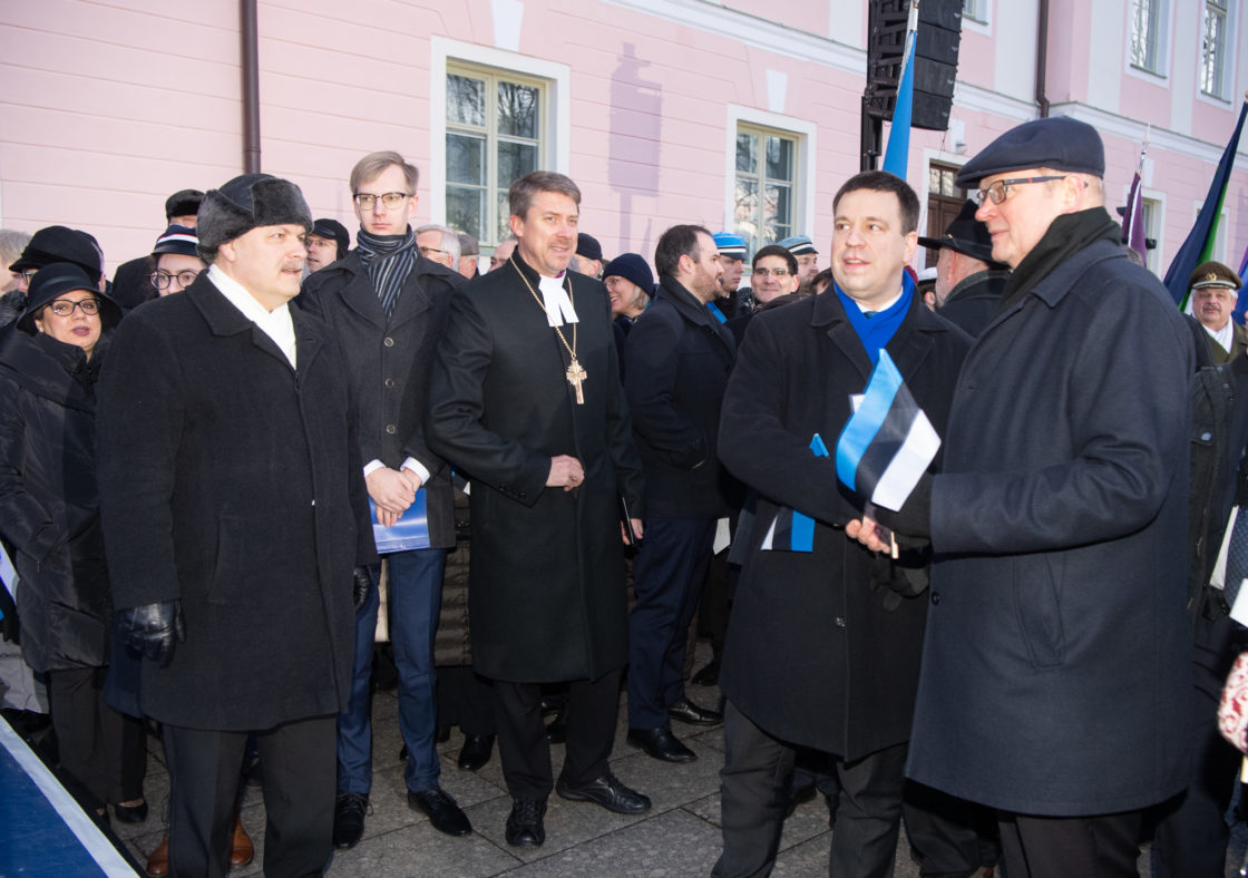 Eesti vabariigi 102. aastapäeva lipuheiskamise tseremoonia