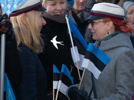 Eesti vabariigi 102. aastapäeva lipuheiskamise tseremoonia