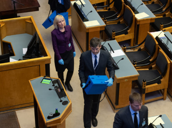 Riigikogu juhatuse valimised, 25. märts 2020