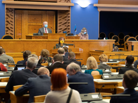 Täiskogu istung, 2020. aasta lisaeelarve seaduse eelnõu teine lugemine