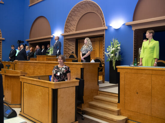 President Kersti Kaljulaid ja Riigikogu esimees Henn Põlluaas