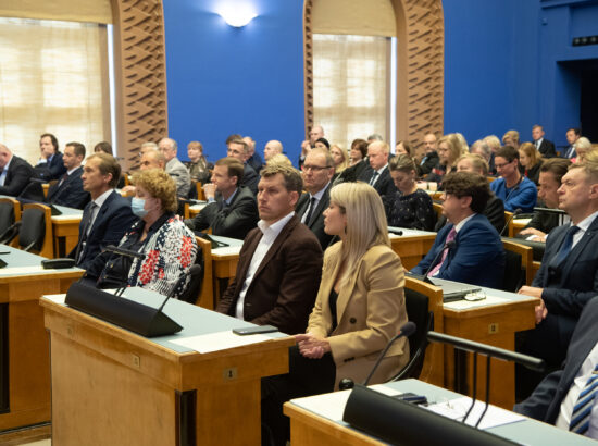 Riigikogu sügistungjärgu avaistung, 14. september 2020