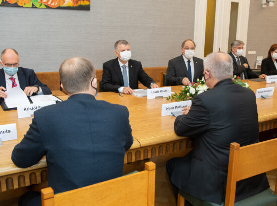 Ungari parlamendi esimehe László Kövéri kohtumine Riigikogu esimehe ja delegatsiooniga