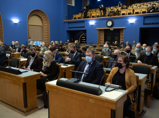 EKRE fraktsiooni liikme Kalle Grünthali ettekanne