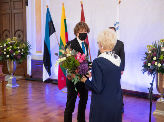 Balti Assamblee kirjandus-, kunsti- ja teadusauhinna, Balti Assamblee medalite ja Balti innovatsiooniauhinna üleandmise tseremoonia