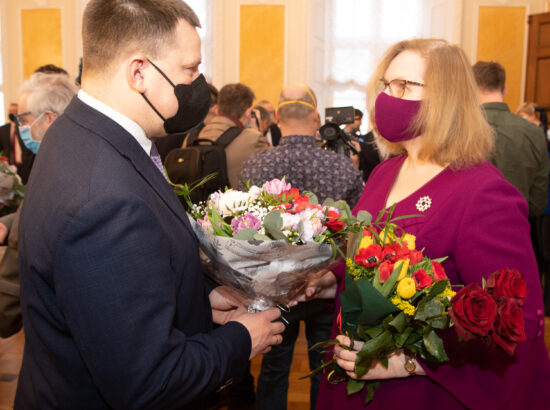 Täiskogu istung, uue valitsuse liikmed andsid ametivande, 26. jaanuar 2021. Keskkonnaminister Tõnis Mölder.