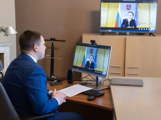 Riigikogu esimehe Jüri Ratase kohtumine Leedu parlamendi esimehe Viktorija Čmilytė-Nielseniga
