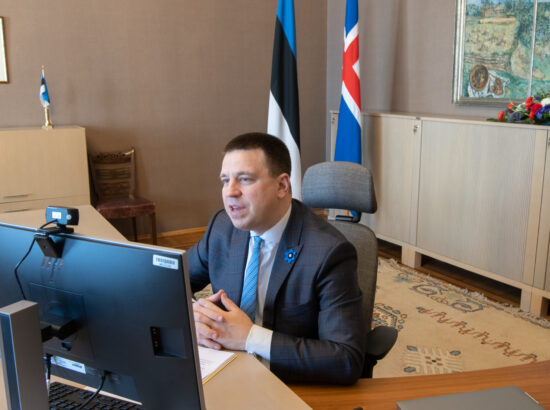 Riigikogu esimehe Jüri Ratase kohtumine Islandi parlamendi esimehe Steingrímur J. Sigfússoniga