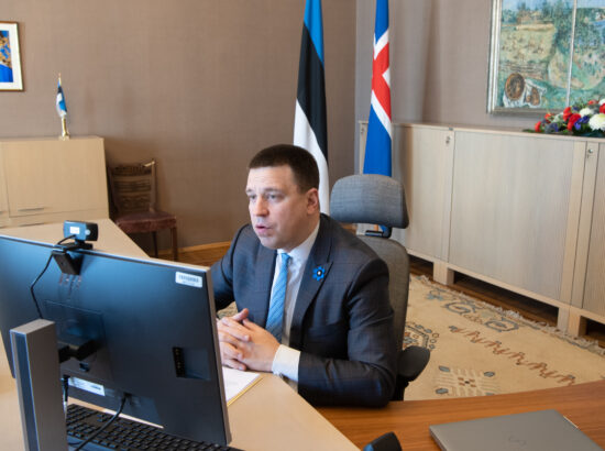 Riigikogu esimehe Jüri Ratase kohtumine Islandi parlamendi esimehe Steingrímur J. Sigfússoniga