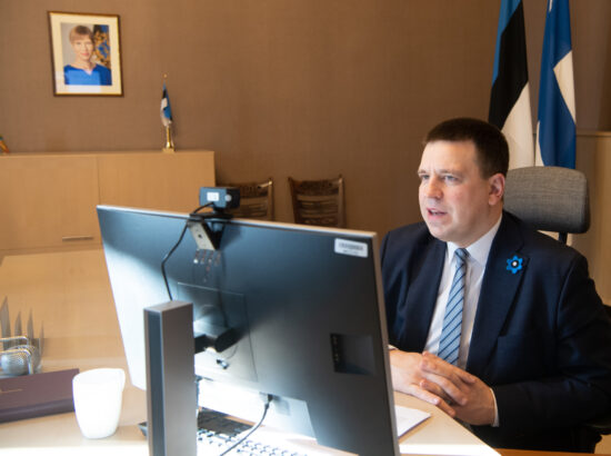 Riigikogu esimehe Jüri Ratase kohtumine Soome parlamendi esimehe Anu Vehviläineniga