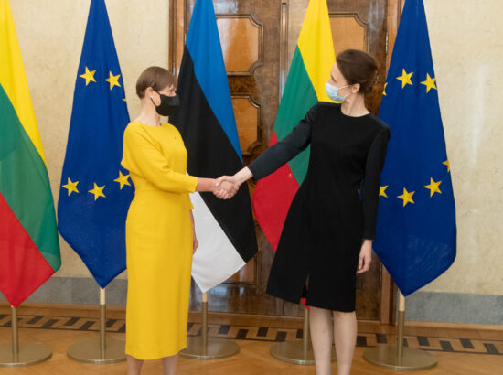 President Kersti Kaljulaid ja Leedu parlamendi esimees Viktorija Čmilytė-Nielsen