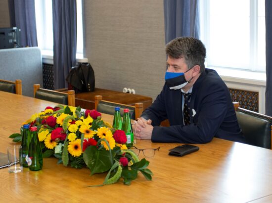 Riigikogu liikme Urmas Reinsalu kohtumine Valgevene opositsiooni esindaja Svjatlana Tsihhanovskajaga