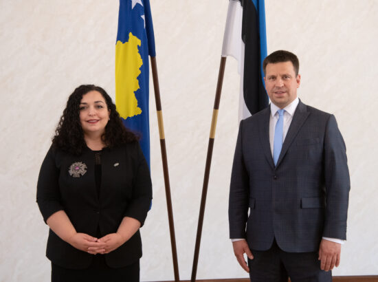Riigikogu esimehe Jüri Ratase kohtumine Kosovo presidendi Vjosa Osmani-Sadriuga, 10. juuni 2021