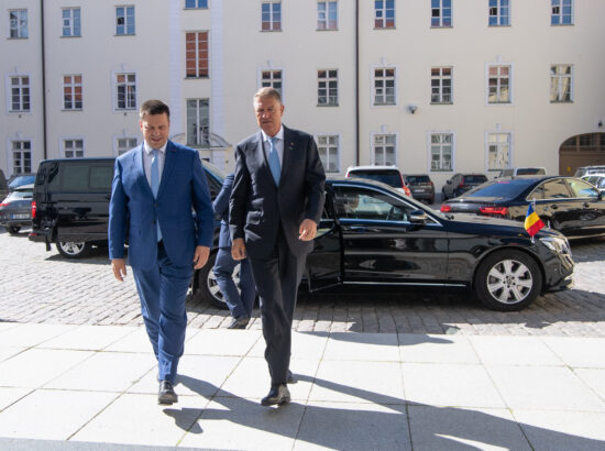 Riigikogu esimees Jüri Ratas ja Rumeenia president Klaus Werner Iohannis