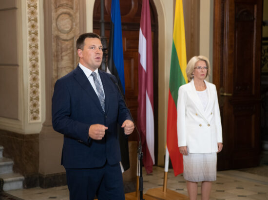 Riigikogu esimees Jüri Ratas kohtus Riias Läti ja Leedu ametikaaslastega