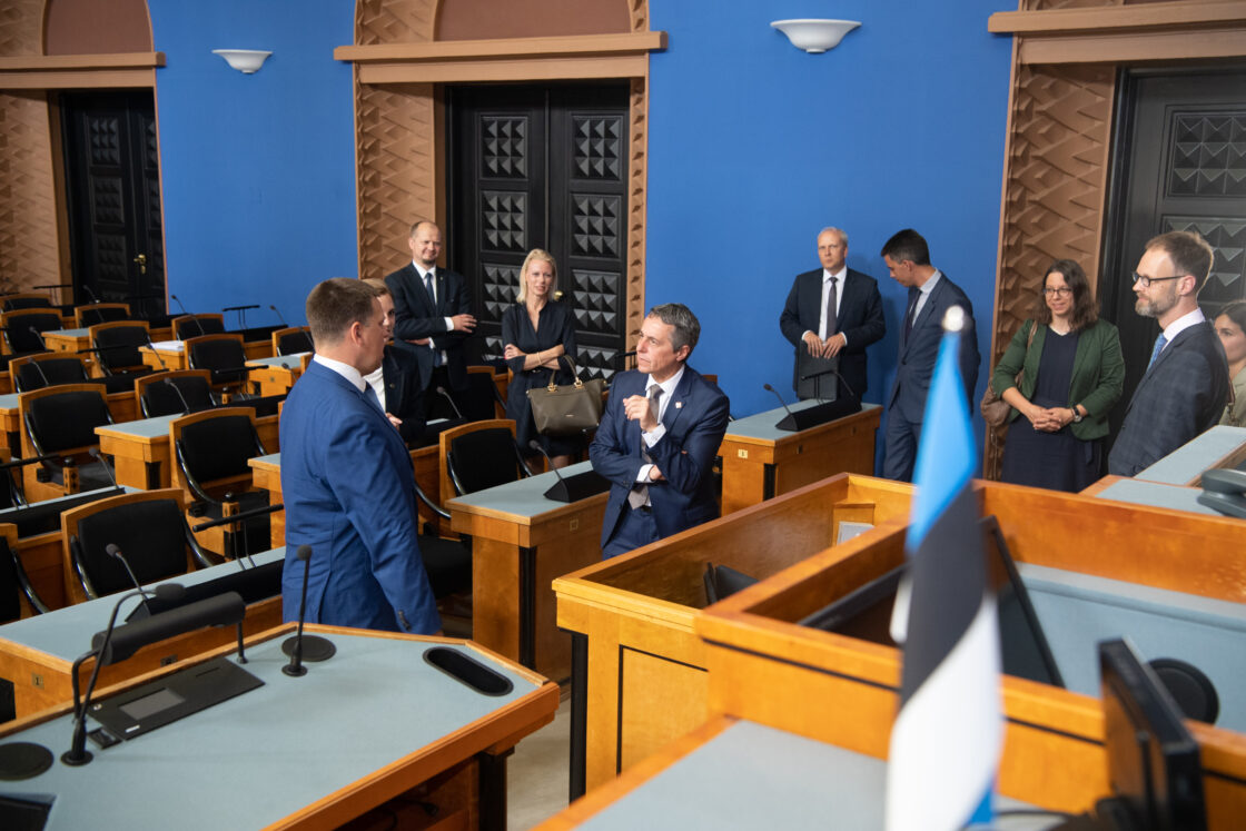 Riigikogu esimehe Jüri Ratase kohtumine Šveitsi välisminister Ignazio Cassisega