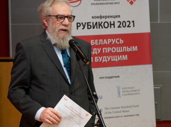Väliskomisjoni aseesimees Mihhail Lotman avas Valgevene opositsiooni konverentsi „Rubycon-2021 – Valgevene mineviku ja tuleviku vahel“