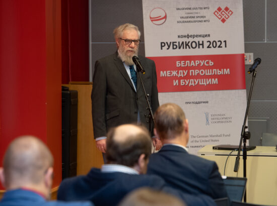 Väliskomisjoni aseesimees Mihhail Lotman avas Valgevene opositsiooni konverentsi „Rubycon-2021 – Valgevene mineviku ja tuleviku vahel“