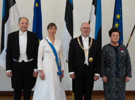 Georgi-Rene Maksimovski, president Kersti Kaljulaid, president Alar Karis ning Sirje Karis