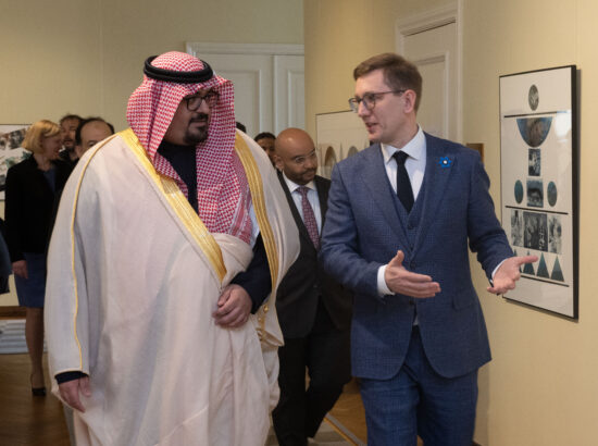 Saudi Araabia majandus- ja planeerimisminister Faisal Al-Ibrahim ja majanduskomisjoni esimees Kristen Michal.