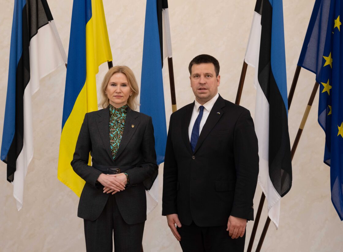 Ukraina parlamendi aseesimees Olena Kondratjuk ja Riigikogu esimees Jüri Ratas