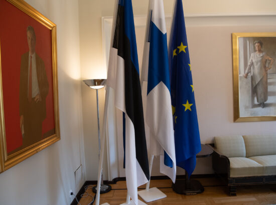 Eesti, Soome ja Euroopa liidu lipp