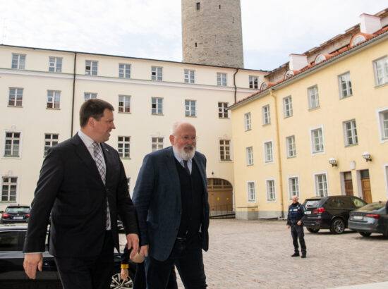 Riigikogu esimees Jüri Ratas ja Euroopa Komisjoni asepresident Frans Timmermans