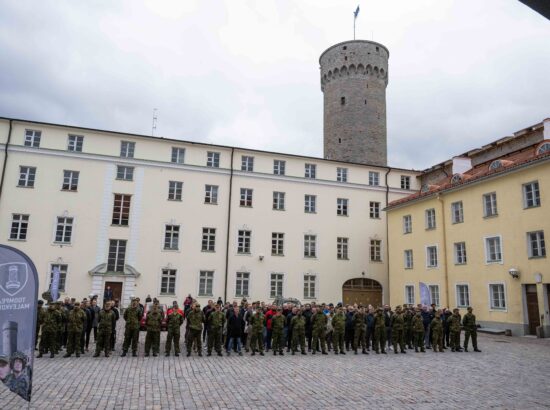 Kaitseliidu Toompea maleva vande andmise tseremoonia