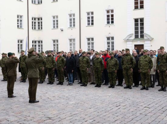 Kaitseliidu Toompea maleva vande andmise tseremoonia