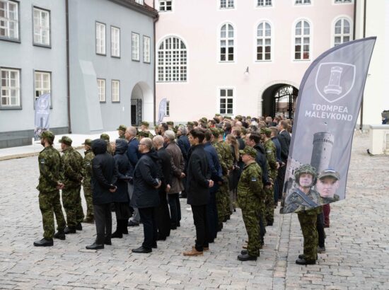 Kaitseliidu Toompea maleva vande andmise tseremoonia