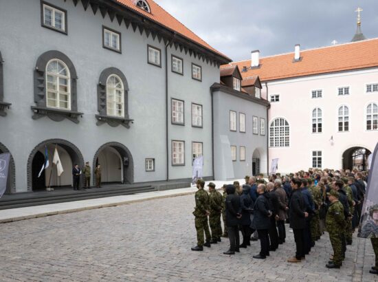 Kaitseliidu Toompea maleva vande andmise tseremoonia