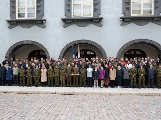 Kaitseliidu Toompea maleva vande andmise tseremoonia