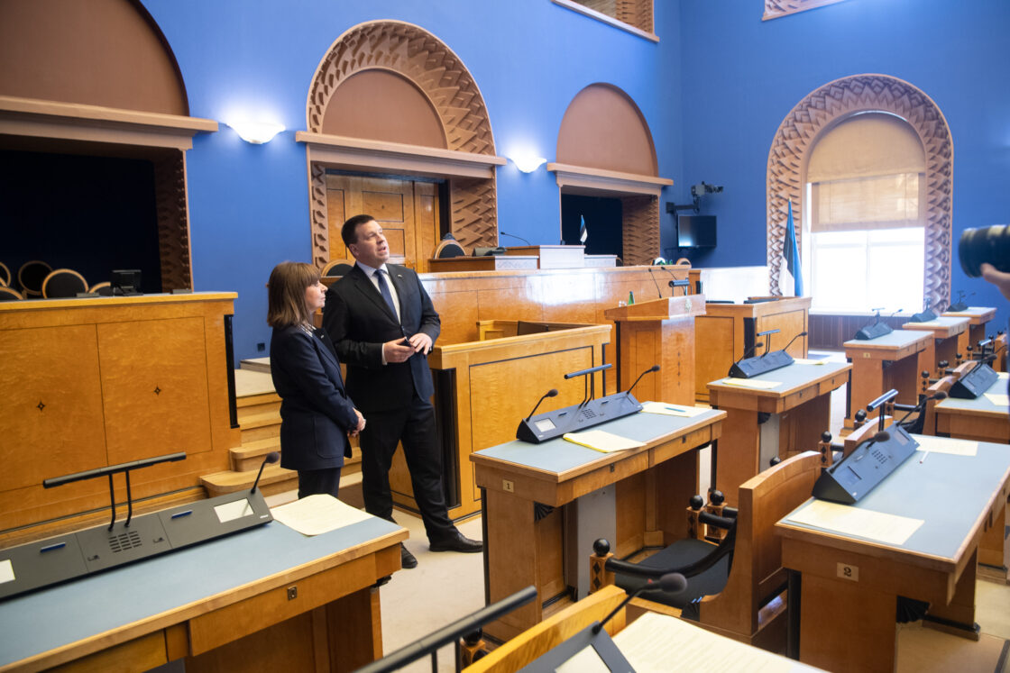 Riigikogu esimehe Jüri Ratase kohtumine Kreeka presidendi Katerína Sakellaropoúlouga