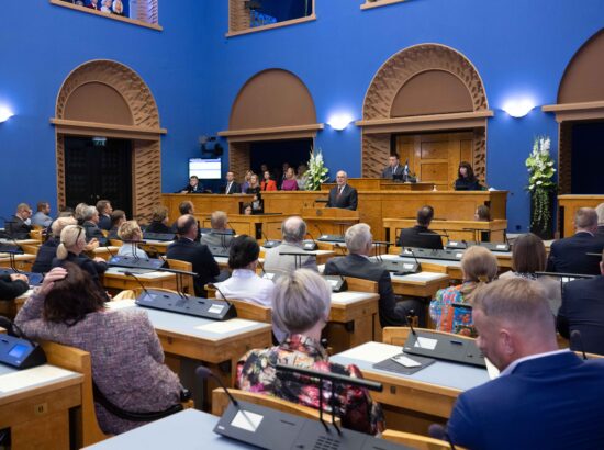 Riigikogu sügisistungjärgu avaistung, 12. september 2022