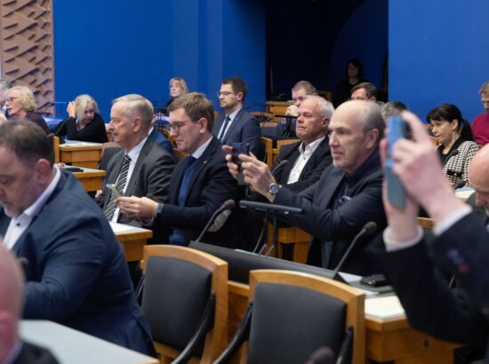 Valgevene demokraatliku opositsiooni juht Svjatlana Tsihhanovskaja Riigikogus