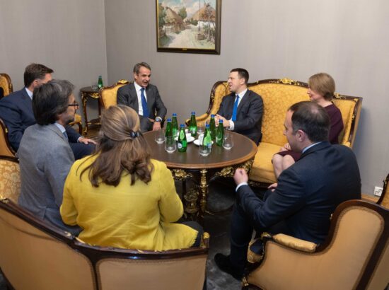 Riigikogu esimees Jüri Ratas kohtus Kreeka peaministri Kyriakos Mitsotakisega.