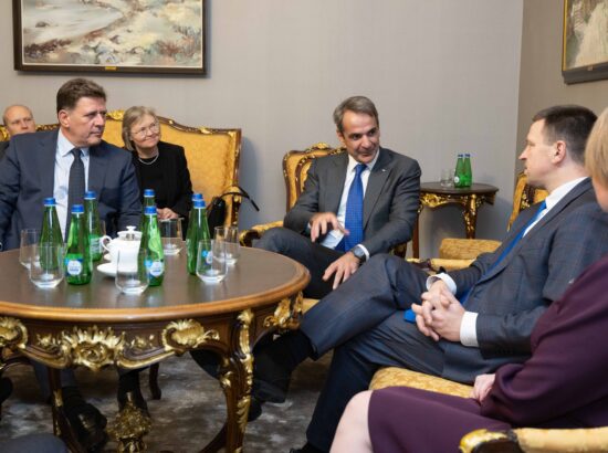 Riigikogu esimees Jüri Ratas kohtus Kreeka peaministri Kyriakos Mitsotakisega.