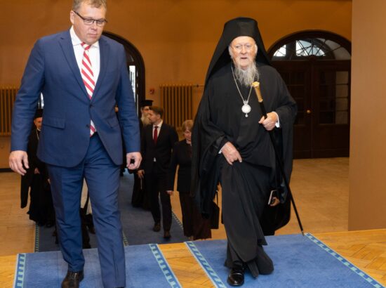 Riigikogu esimees Lauri Hussar kohtus Eestis visiidil viibiva oikumeenilise patriarhi Bartolomeusega.