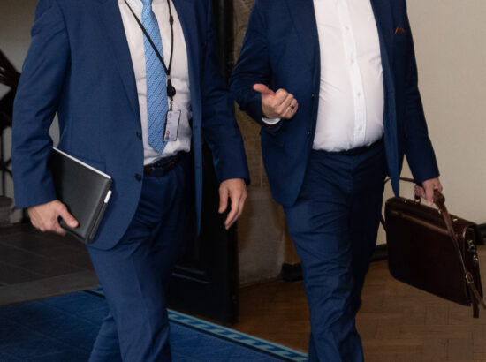 Riigikogu liikmed Eero Merilind ja Mario Kadastik.