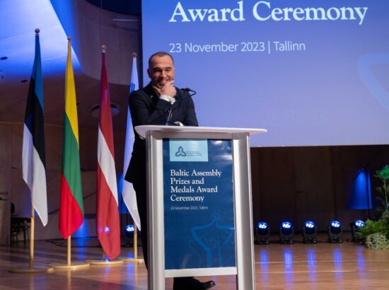 Balti Assamblee auhindade ja medalite tseremoonia Eesti Muusika- ja Teatriakadeemias.