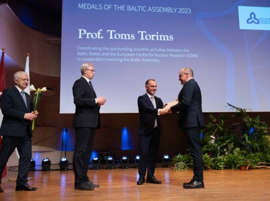 Balti Assamblee auhindade ja medalite tseremoonia Eesti Muusika- ja Teatriakadeemias.