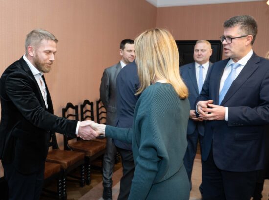 Euroopa Parlamendi president Roberta Metsola külastas Riigikogu.