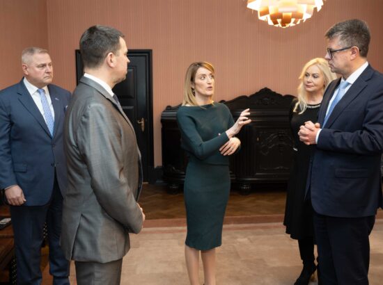 Euroopa Parlamendi president Roberta Metsola külastas Riigikogu.