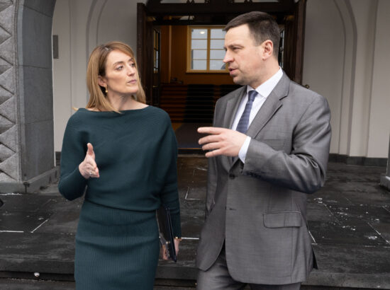 Euroopa Parlamendi president Roberta Metsola külastas Riigikogu.