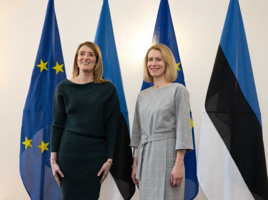 Euroopa Parlamendi president Roberta Metsola külastas Stenbocki.