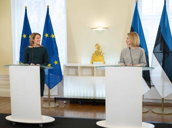 Euroopa Parlamendi president Roberta Metsola külastas Stenbocki.