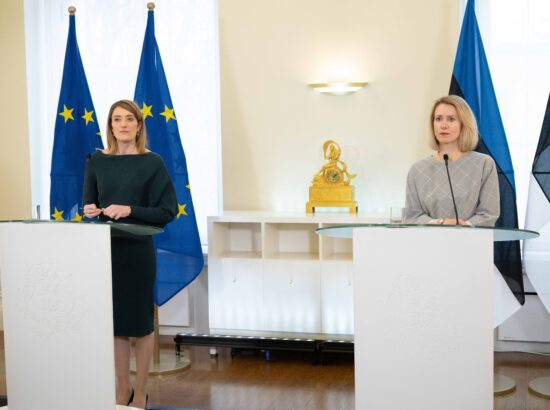 Euroopa Parlamendi president Roberta Metsola külastas Stenbocki.